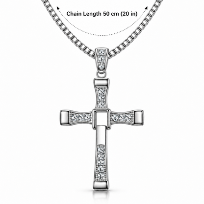 Fidelink cross necklace with a 50 cm (20 in) chain